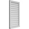 Ekena Millwork Vertical Surface Mount PVC Gable Vent w/ 2"W x 2"H , Brickmould Sill Frame, 20"W x 36"H GVPVE20X3603SN - alternate 2
